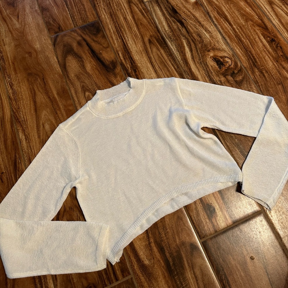 Princess Polly Sheer Cropped Shirt